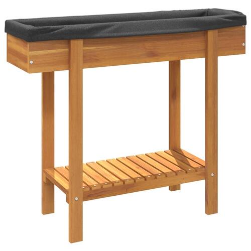 Højbed 90x30x75 cm massivt akacietræ
