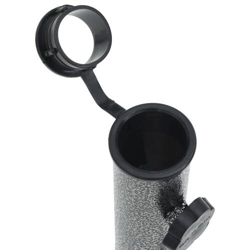 Parasolholdere 2 stk. med jordspyd 9x35 cm galvaniseret stål