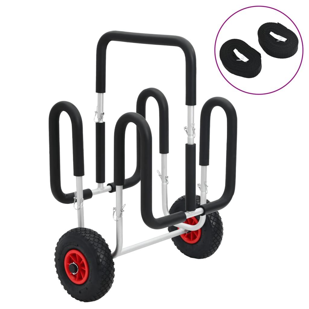 SUP Trolley til 2 surfbrætter 90 kg aluminium
