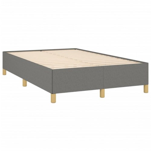 Kontinentalseng med madras 120x190 cm - stof, mørkegrå