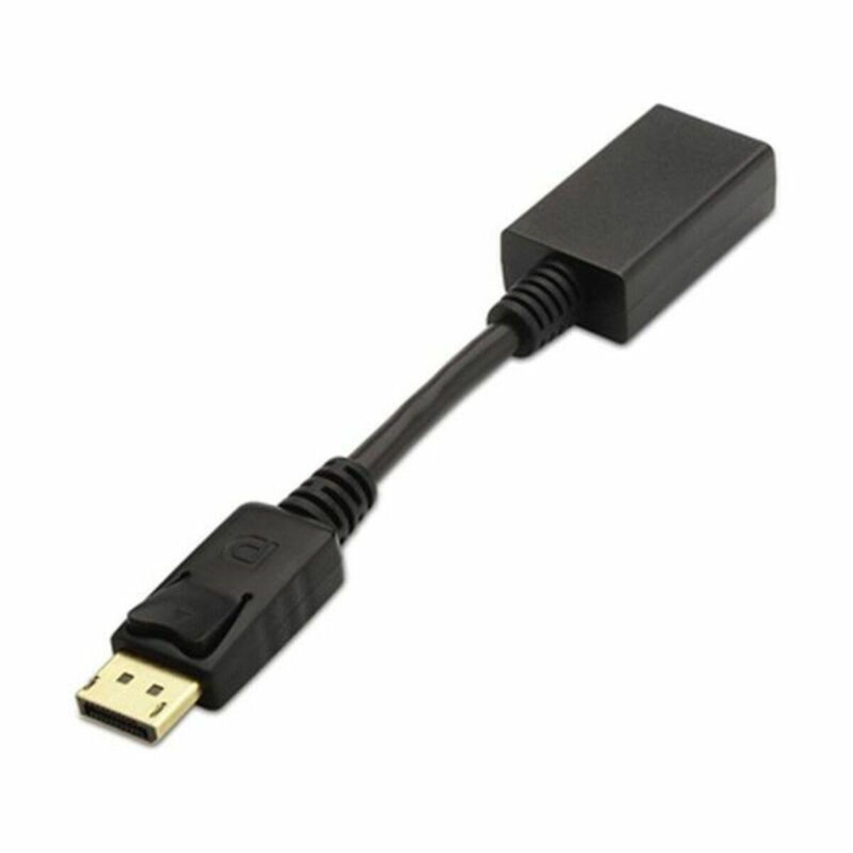HDMI adapter - NANOCABLE DisplayPort til HDMI, 15 cm, sort