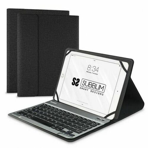 Case til tablet og tastatur Subblim SUB-KT2-BT0001 10.1" Sort Spansk qwerty QWERTY Bluetooth