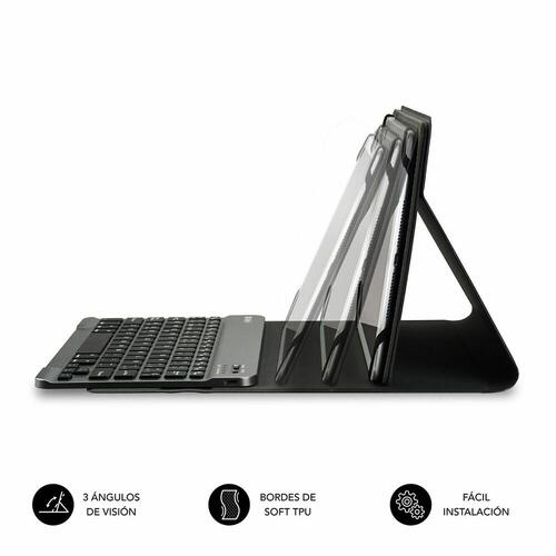 Case til tablet og tastatur Subblim SUB-KT2-BT0001 10.1" Sort Spansk qwerty QWERTY Bluetooth