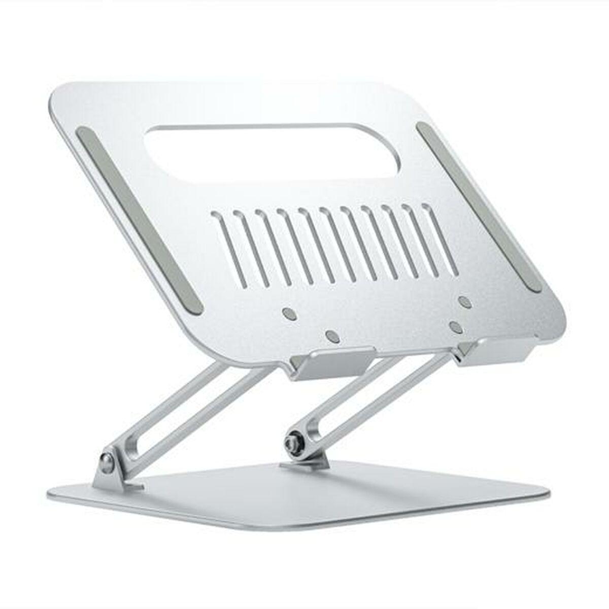 Aisens LPS4XL-181 tablet- og laptop-holder i aluminium, sølv