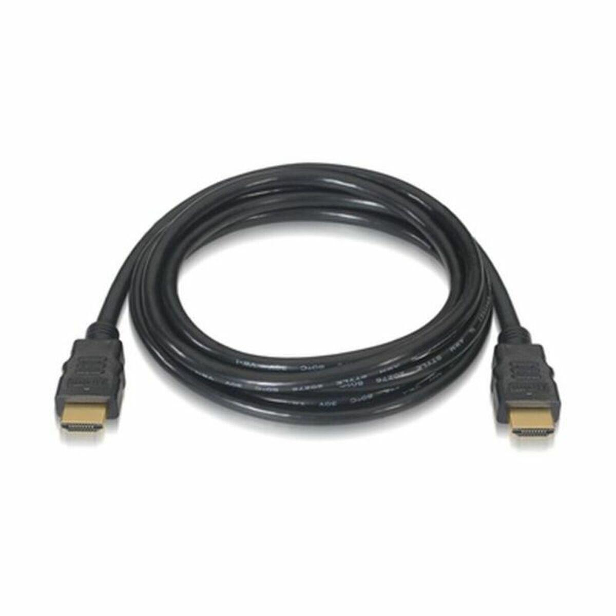 HDMI-kabel 2.0 med Ethernet - NANOCABLE, 2 m, sort