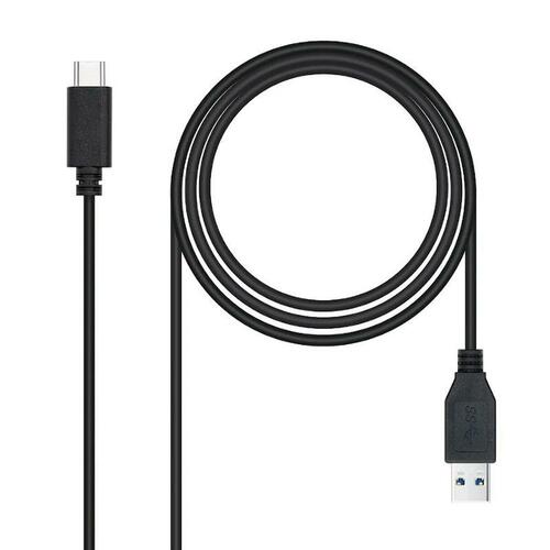 USB A til USB-C-kabel NANOCABLE 10.01.4002 Sort 2 m (1 enheder)