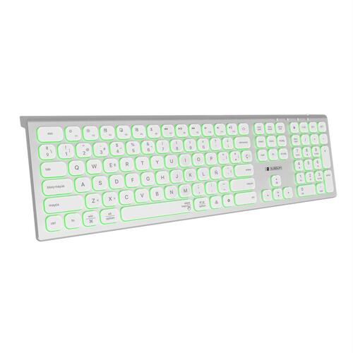 Bluetooth-tastatur Subblim SUBKB-3MIE300 Sølv Spansk qwerty