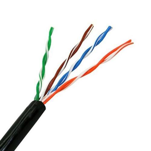 UTP kategori 5 stift netværkskabel NANOCABLE 10.20.0304-EXT-BK 305 m Sort 305 m