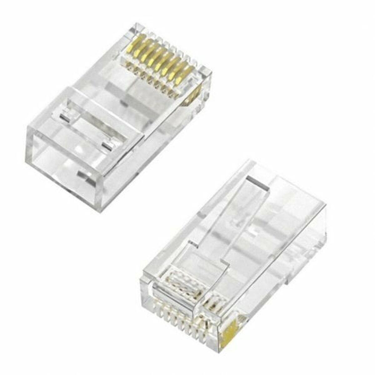 Aisens Cat6 UTP RJ45 stik - 100 stk, gennemsigtig