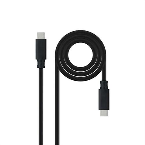 USB-C-kabel NANOCABLE 10.01.4100 Sort 50 cm (1 enheder)