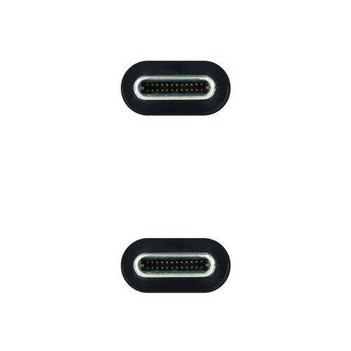 USB-C-kabel NANOCABLE 10.01.4100 Sort 50 cm (1 enheder)