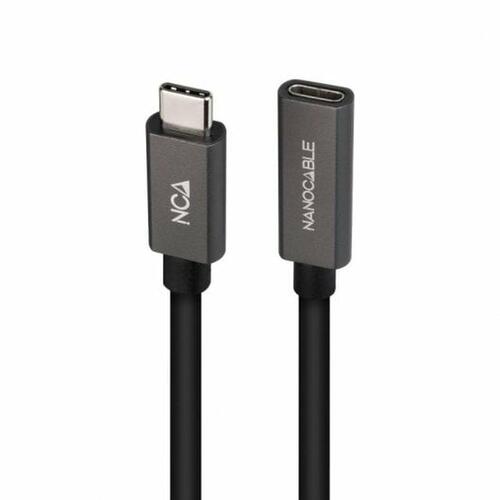 USB-C forlængerkabel NANOCABLE 10.01.4401-L150 Sort 1,5 m (1 enheder)