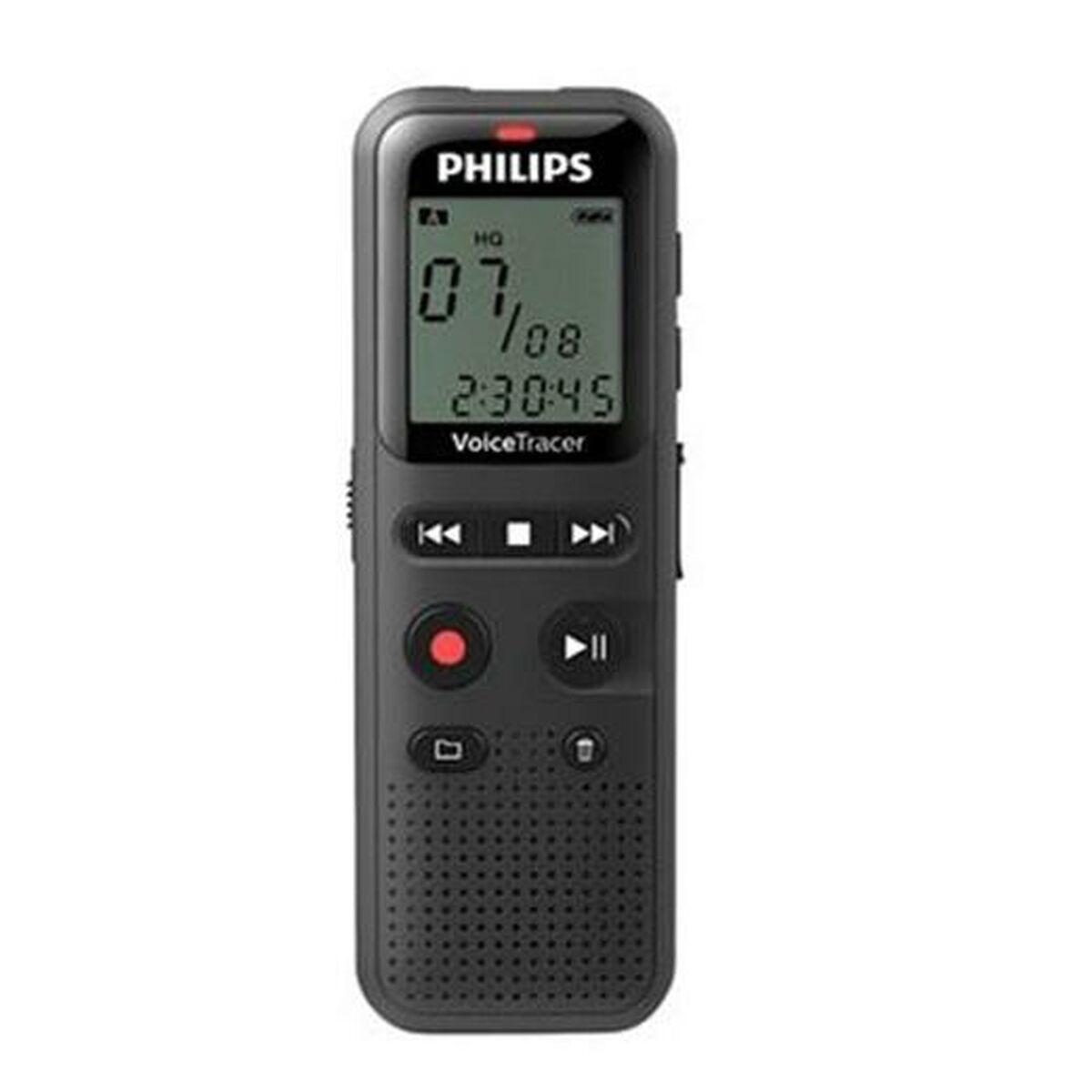 Philips VoiceTracer diktafon - Sort, 8 GB billede