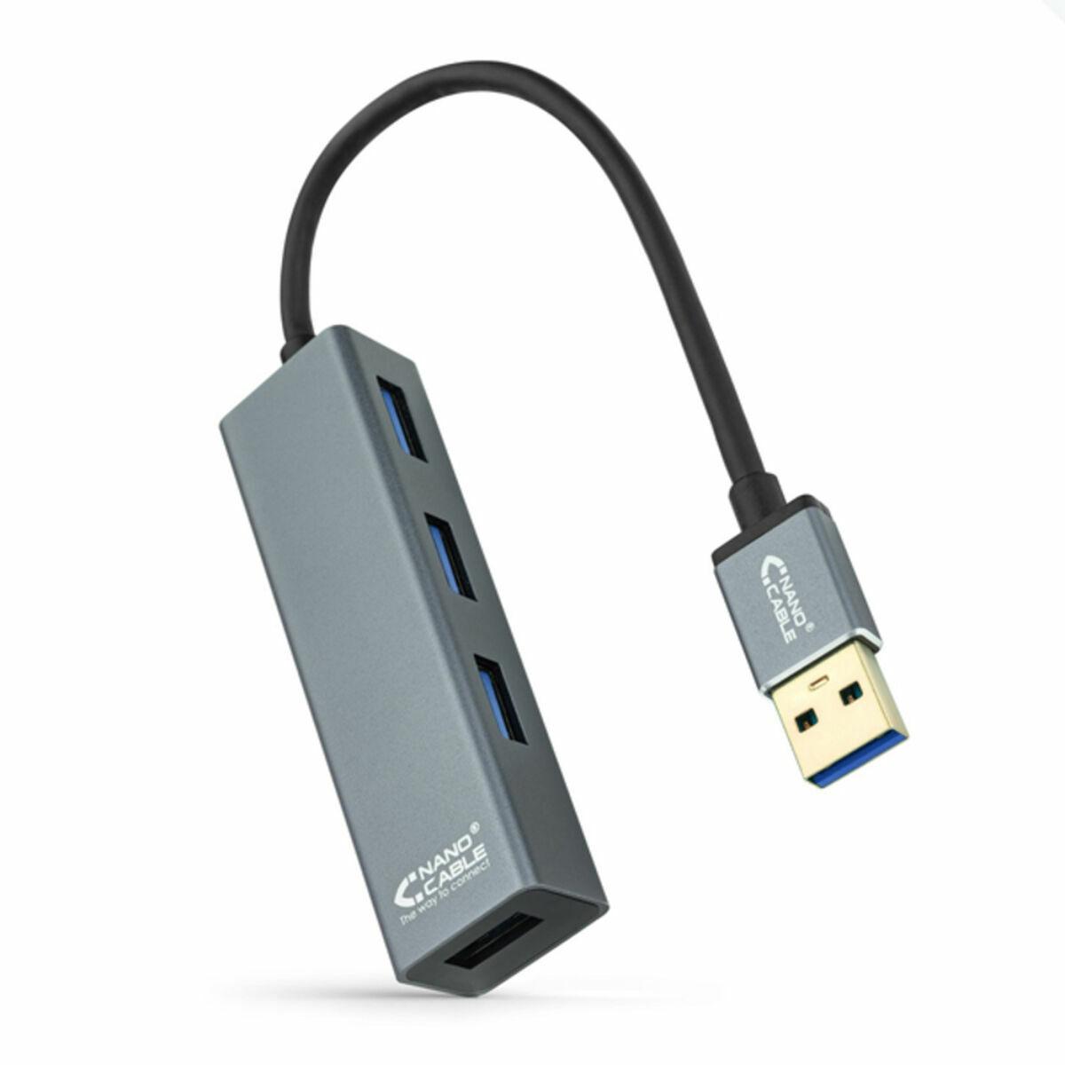 USB hub 4-porte NANOCABLE USB 3.0 (grå)