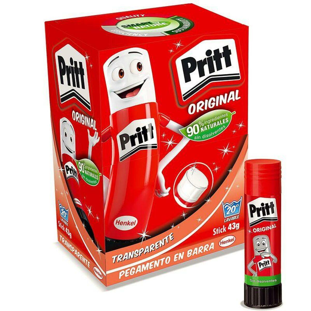 Pritt limstift - Original, gennemsigtig/hvid, 15 stk