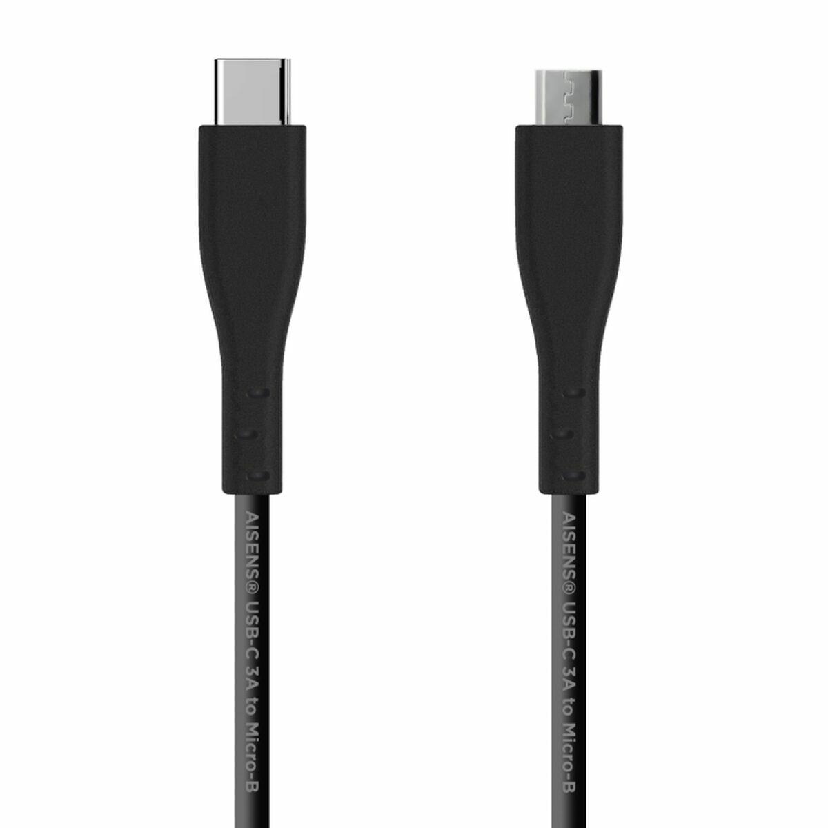 USB-C-kabel Aisens A107-0350 Sort 2 m (1 enheder)