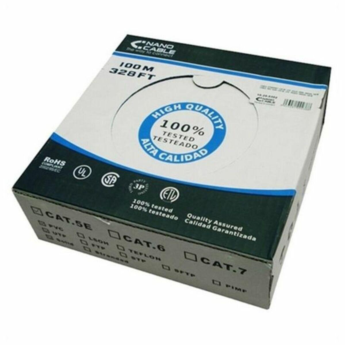 Kategori 6 Hard FTP RJ45 kabel NANOCABLE 10.20.0902 100 m Grå 100 m