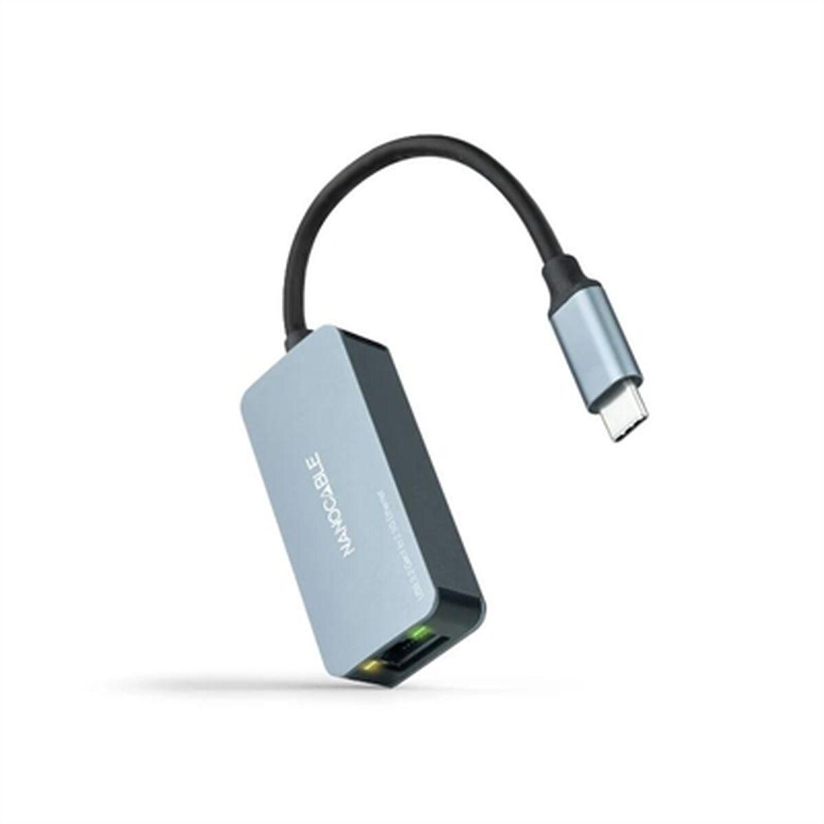 NANOCABLE USB‑C til RJ45 netværksadapter 2,5G - Grå