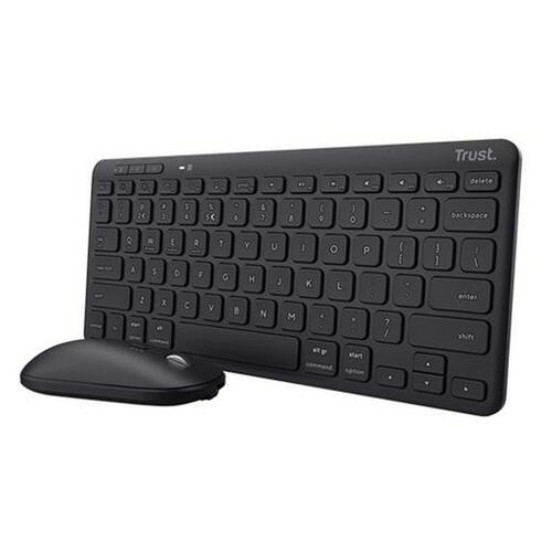 Tastatur og mus Trust 25061 Sort Spansk qwerty QWERTY