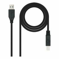 USB-kabel NANOCABLE 10.01.0802-BK Sort