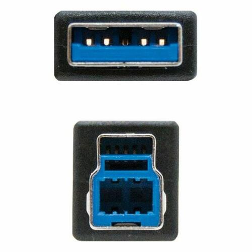 USB-kabel NANOCABLE 10.01.0802-BK Sort