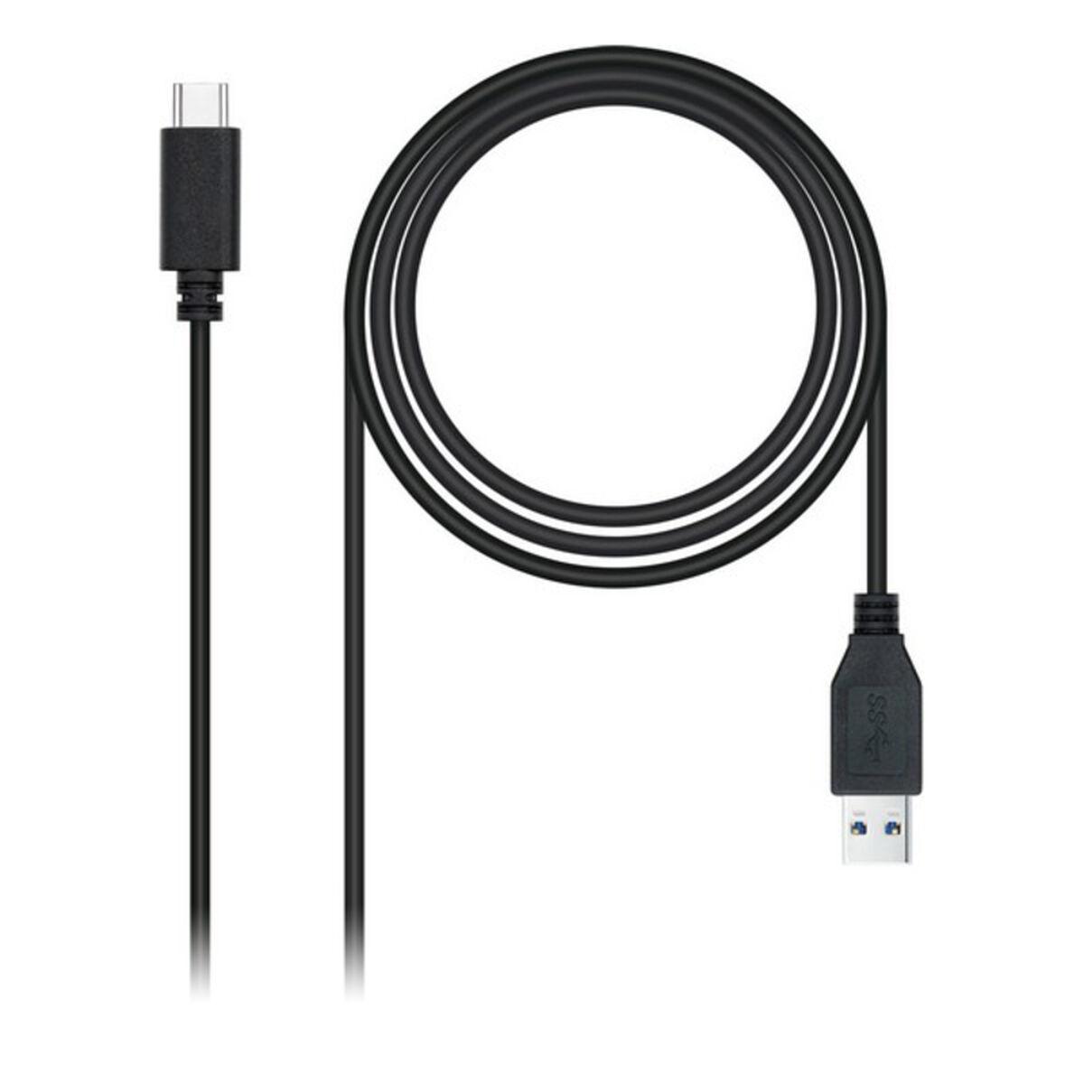 NANOCABLE USB til mini USB-kabel, 0,5 m, sort