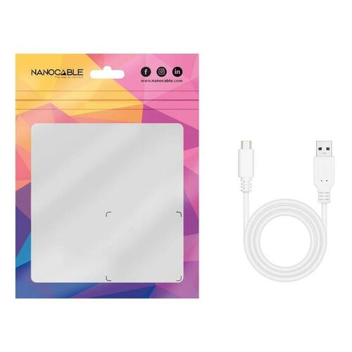 USB-C-kabel til USB NANOCABLE 10.01.4001-W Hvid 1 m (1 enheder)