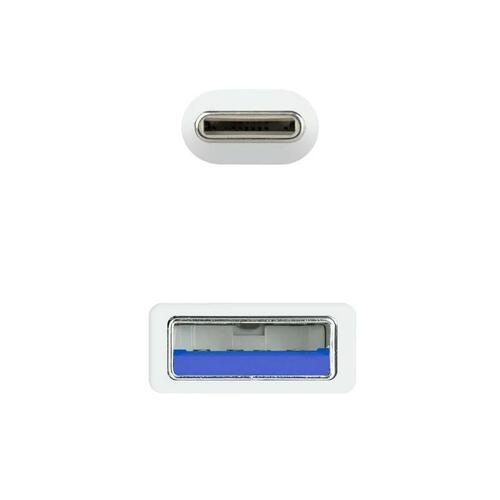 USB-C-kabel til USB NANOCABLE 10.01.4001-W Hvid 1 m (1 enheder)