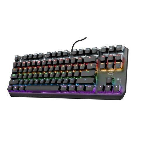 Gaming-tastatur Trust 24407 Sort Spansk qwerty