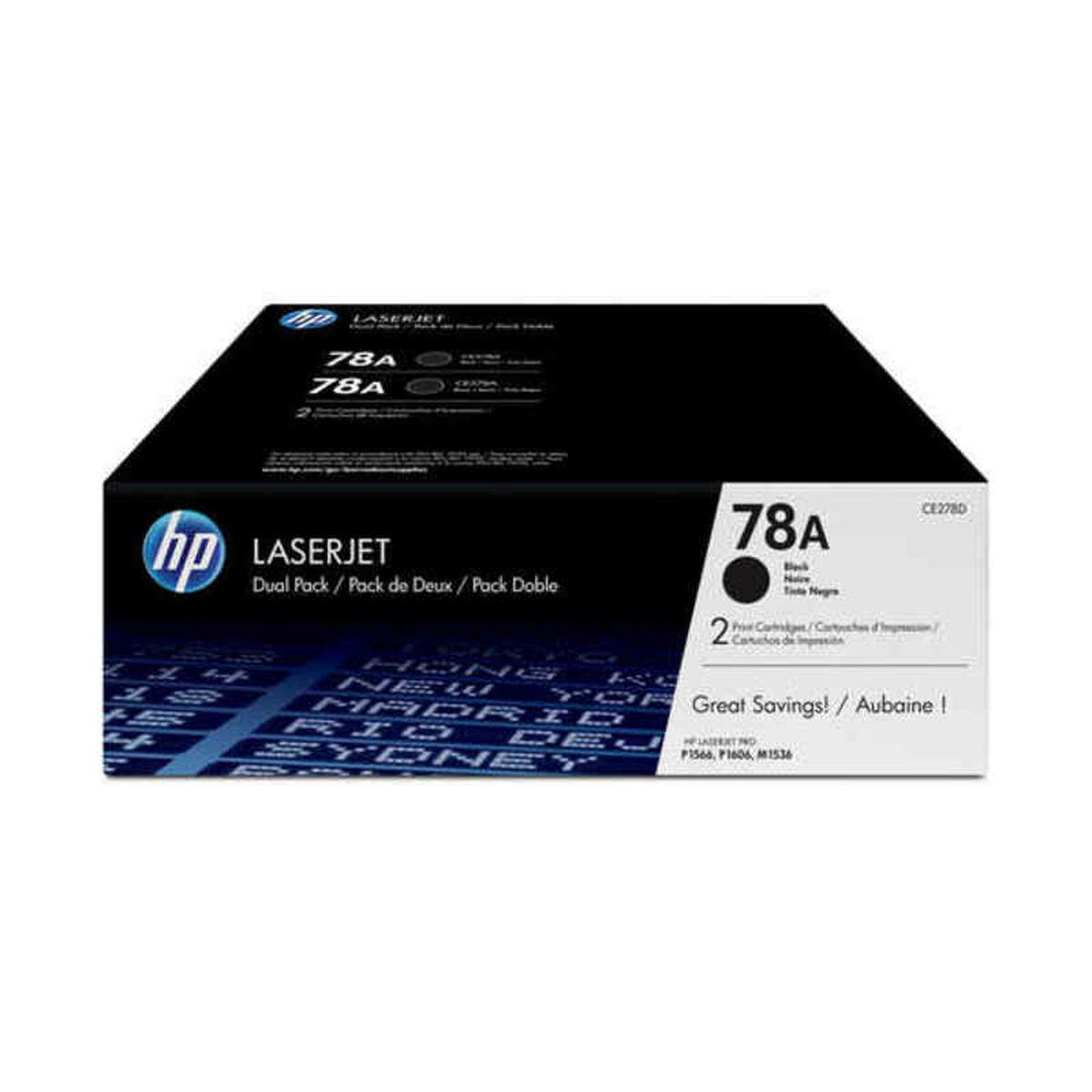 HP 78A sort toner - original dobbeltpakke (2 stk.) billede