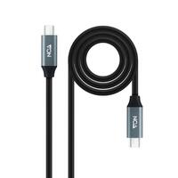 USB-C-kabel NANOCABLE 10.01.4300 50 cm Sort