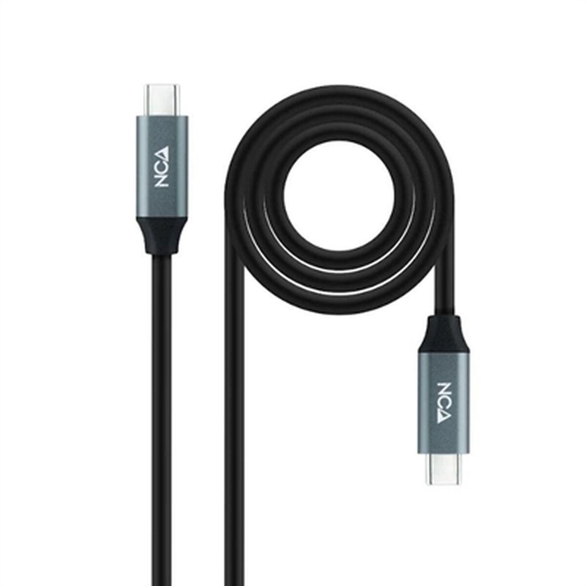USB-C-kabel NANOCABLE 10.01.4300 50 cm Sort