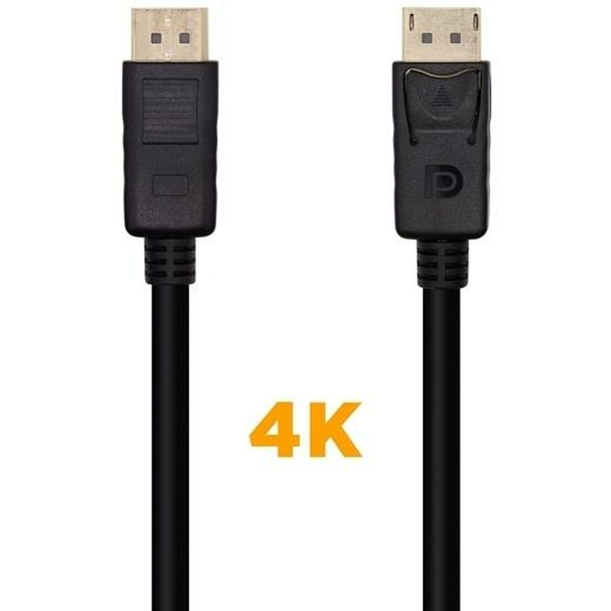 Aisens DisplayPort-kabel A124-0388 - Sort 10 m