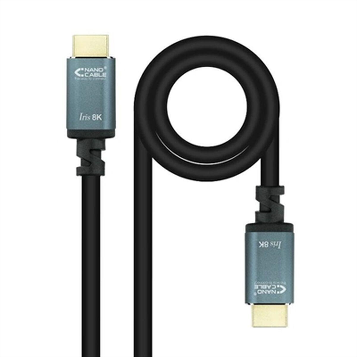 HDMI-kabel 2.1 NANOCABLE - 5 m, sort