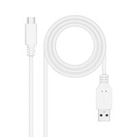 USB-C-kabel NANOCABLE 10.01.4001-L150-W Hvid 1,5 m (1 enheder)