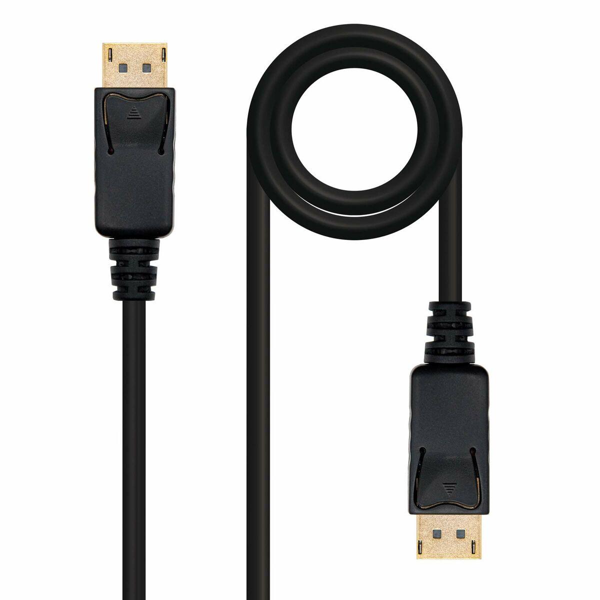 DisplayPort kabel NANOCABLE - 2 m, sort