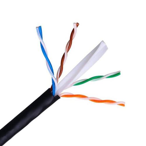 UTP kategori 6 stift netværkskabel NANOCABLE 10.20.0504-EXT-BK Sort 305 m