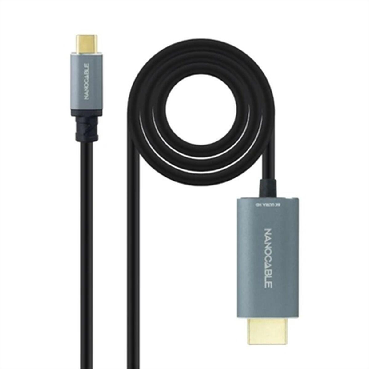 USB-C til HDMI-kabel NANOCABLE 10.15.5162 1,8 m Sort 8K Ultra HD