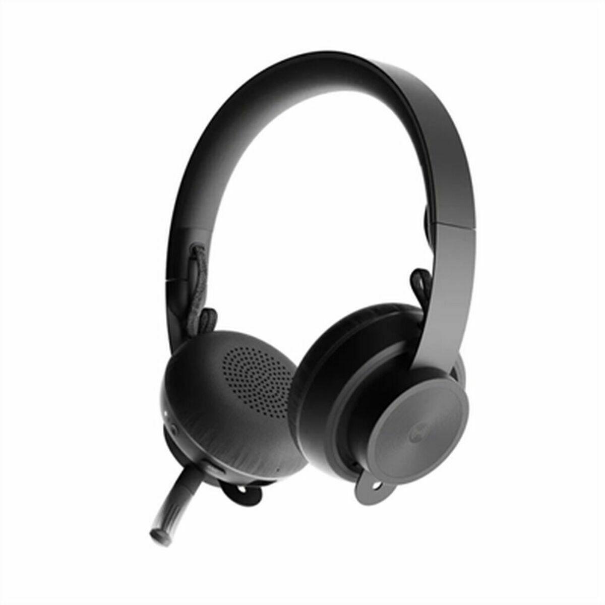 Hovedtelefoner med mikrofon Logitech 981-000854 Sort