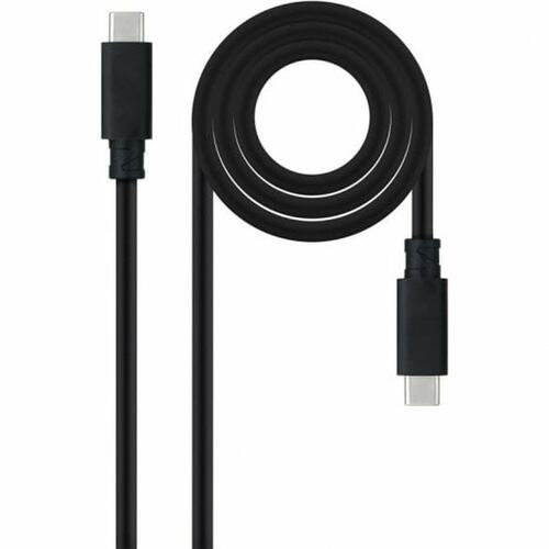 USB-C-kabel NANOCABLE 10.01.4101-L150 Sort 1,5 m (1 enheder)