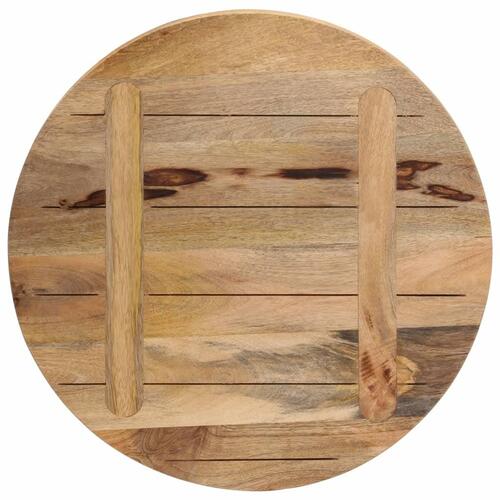 Bordplade Ø40x1,5 cm rund massivt ru mangotræ