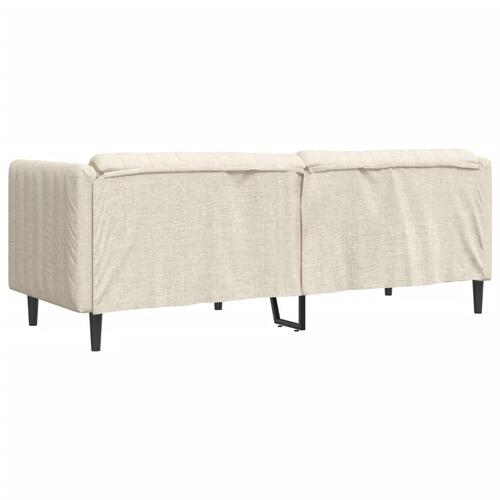 3-personers sofa stof cremefarvet