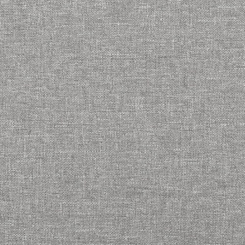 Kontinentalseng med madras 120 x 190 cm - stof, lysegrå