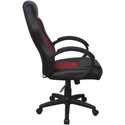 Gamerstol kunstlæder rød