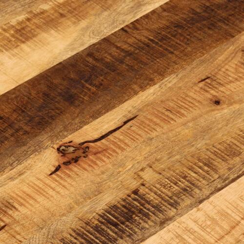 Bordplade Ø80x2,5 cm rund massivt ru mangotræ