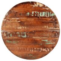 Bordplade Ø70x1,5 cm rund massivt genbrugstræ