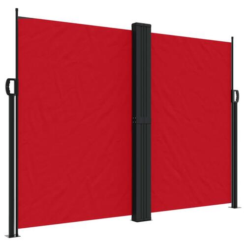 Sammenrullelig sidemarkise 180x1000 cm rød