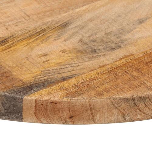 Bordplade Ø50x1,5 cm rund massivt ru mangotræ