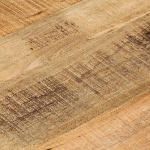 Bordplade Ø50x1,5 cm rund massivt ru mangotræ