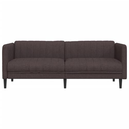 3-personers sofa stof mørkebrun